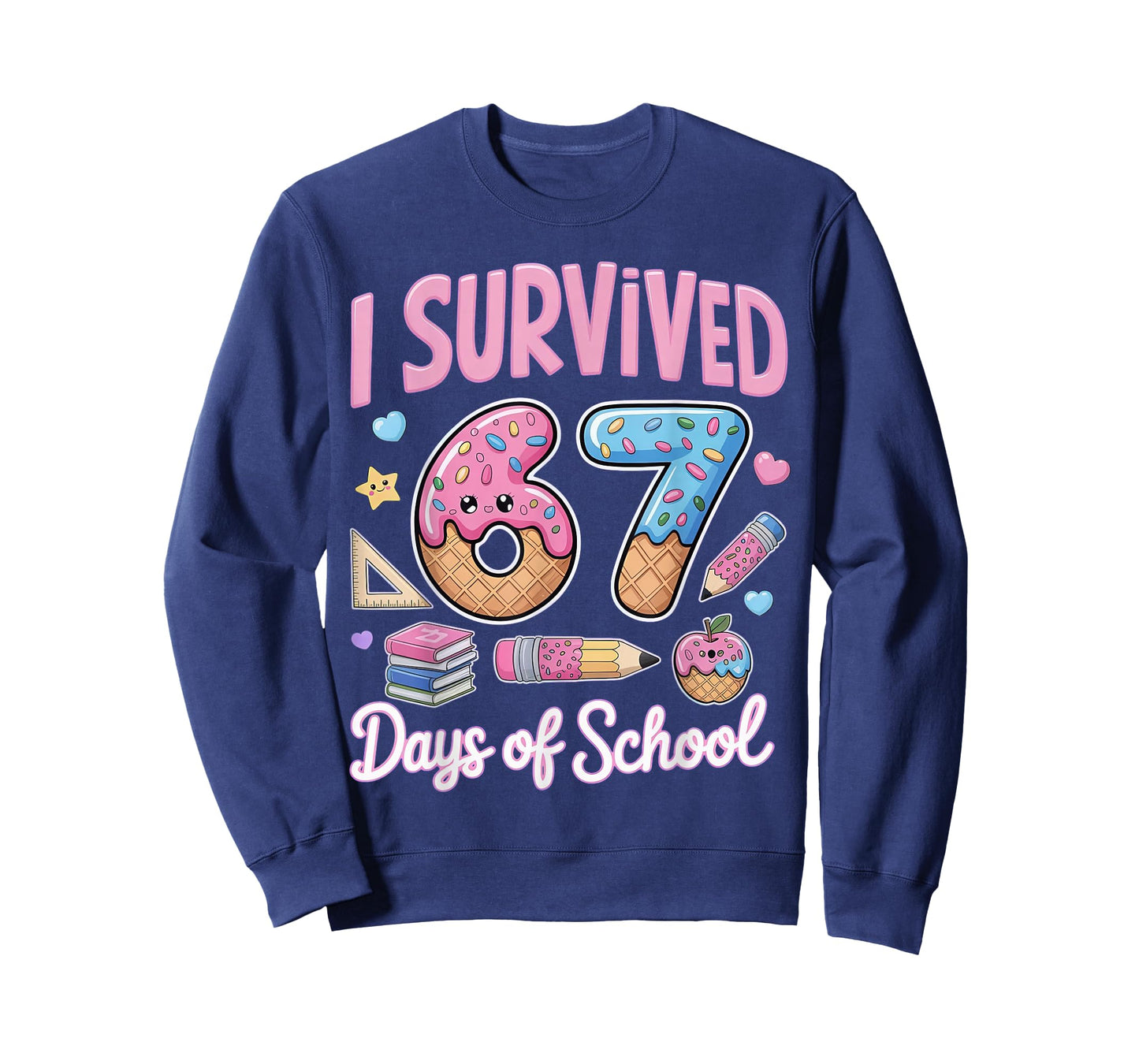I Survived 67 Days of School Teachers Students T-Shirt