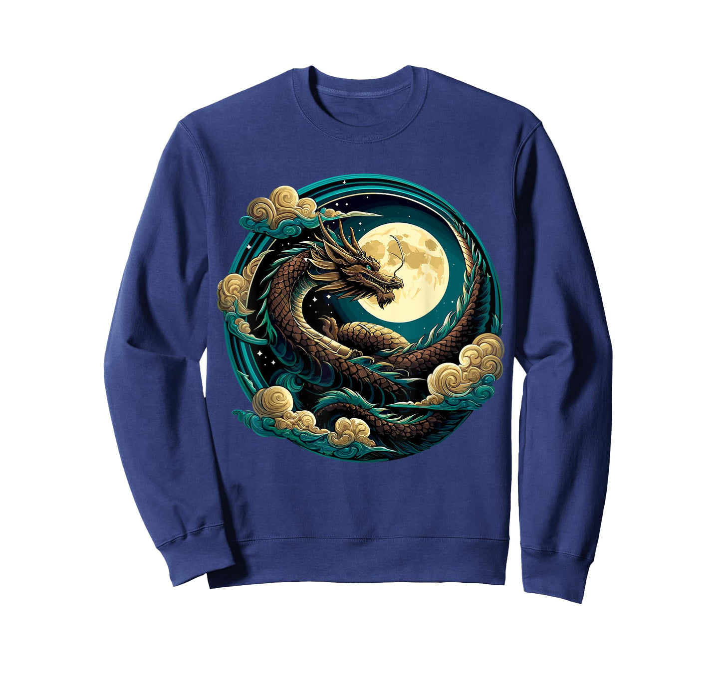 Majestic Dragon with Moon T-Shirt
