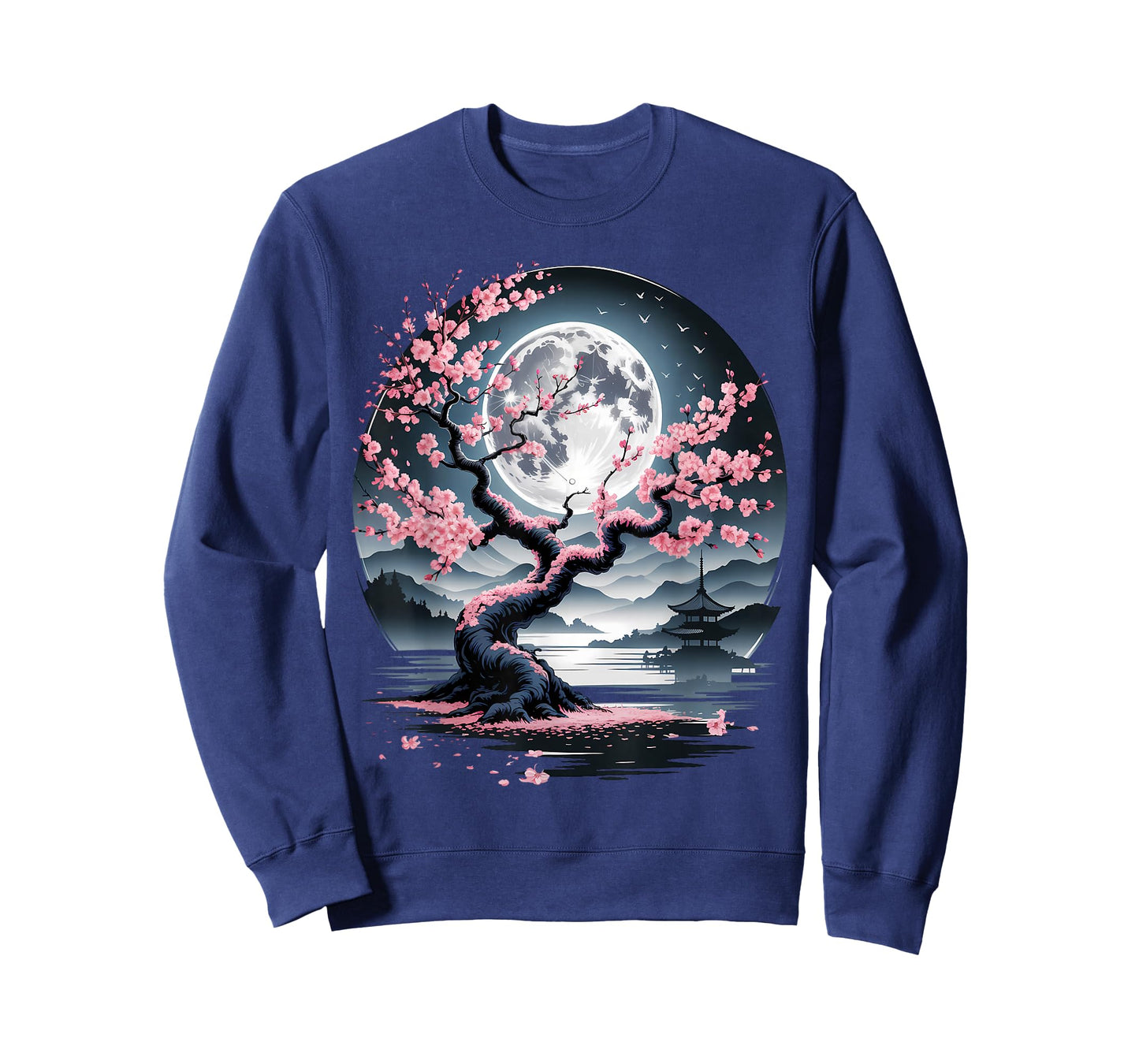 Traditional Japanese Sakura Garden Landscape Cherry Blossom T-Shirt