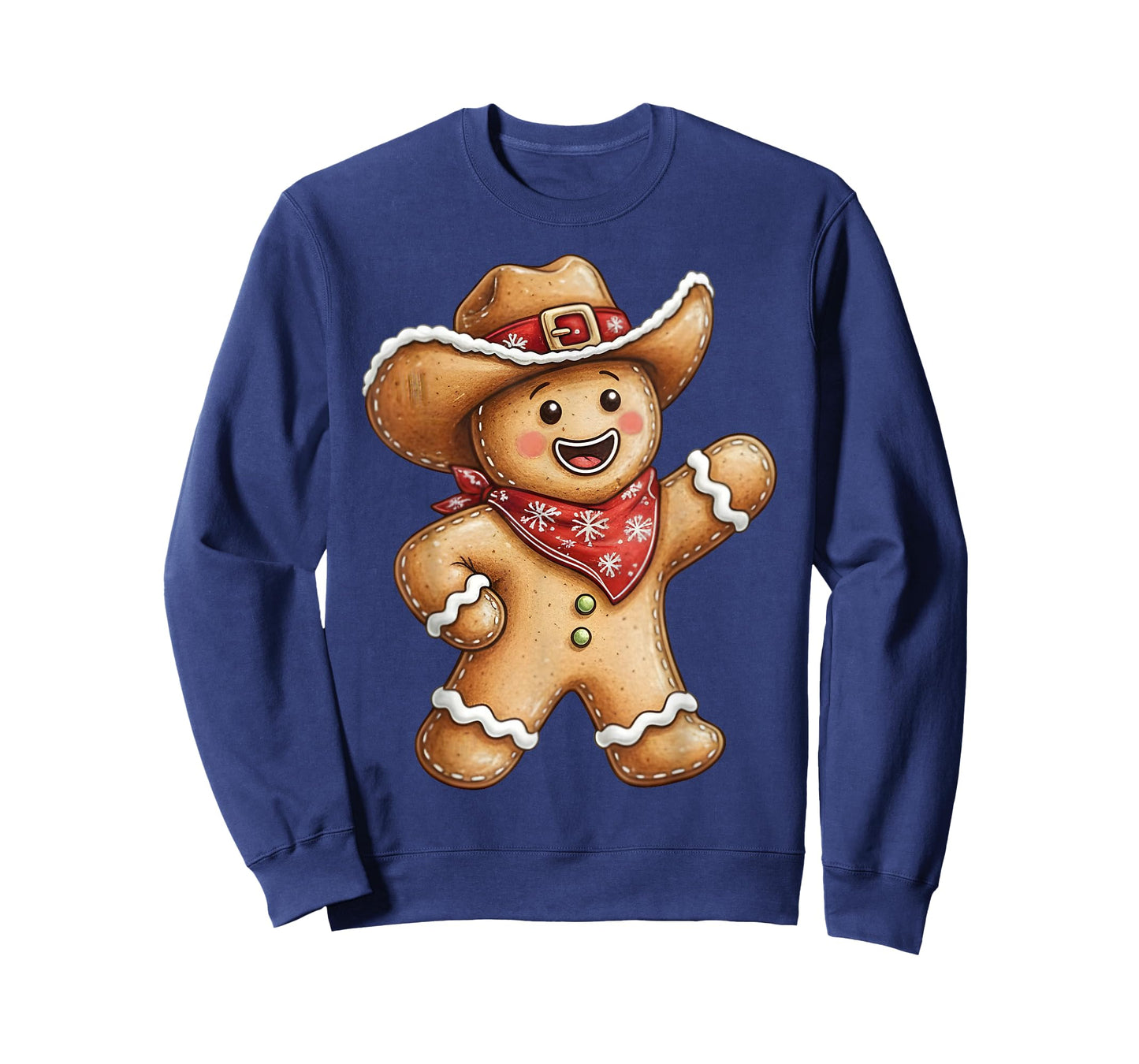 Gingerbread Man Cowboy Howdy Christmas Western Xmas Holiday T-Shirt