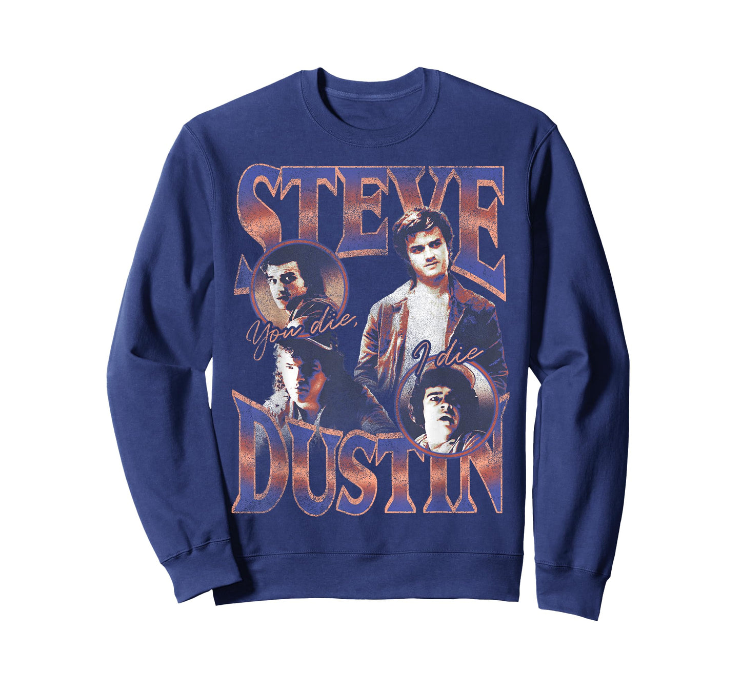 Stranger Things Steve & Dustin You Die I Die 80's Art Style T-Shirt