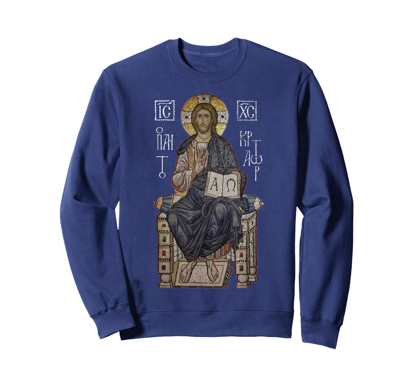 Christ Pantocrator Jesus Alpha Omega Byzantine Art T-Shirt