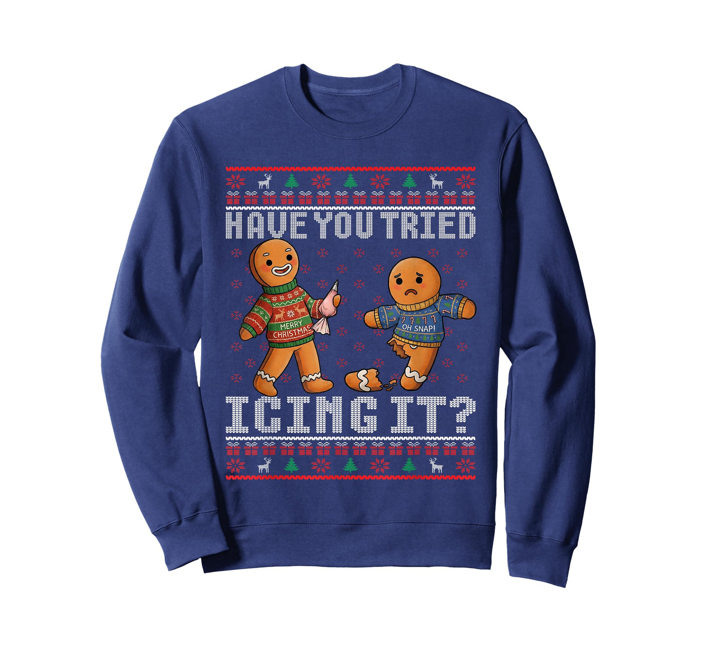 Have You Tried Icing It Ugly Christmas Gingerbread Nurse T-Shirt