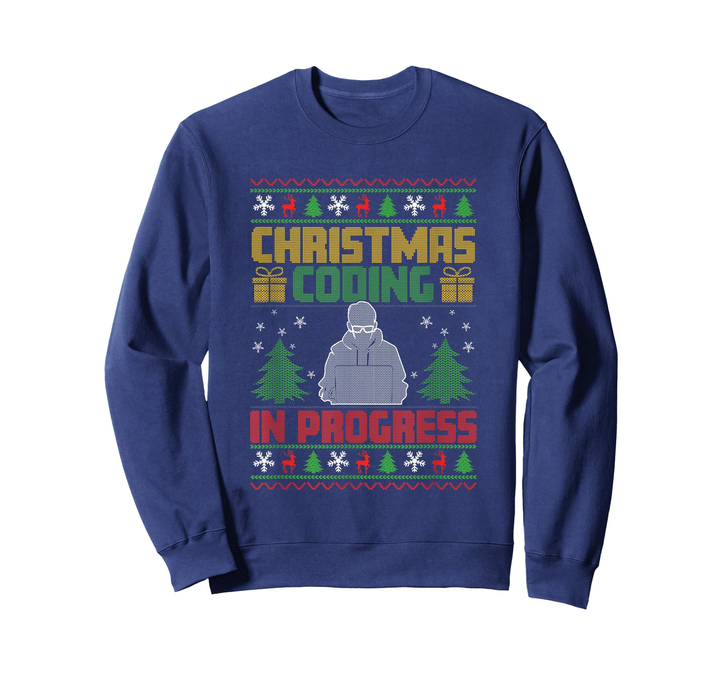 Software Developer Computer Nerd Programmer Ugly Christmas T-Shirt
