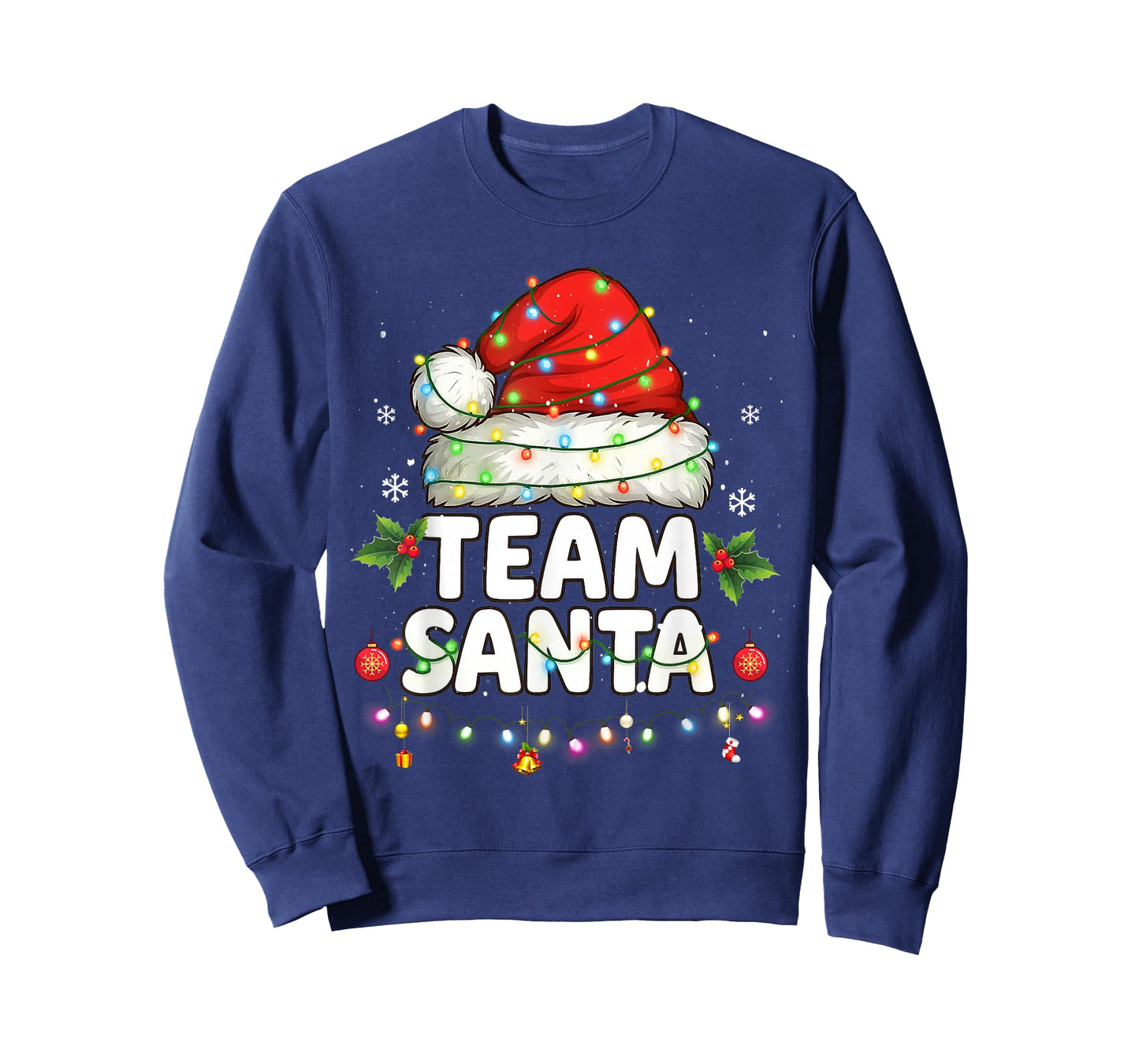 Team Santa Shirt Adult Kids Christmas Santa Squad Costume T-Shirt