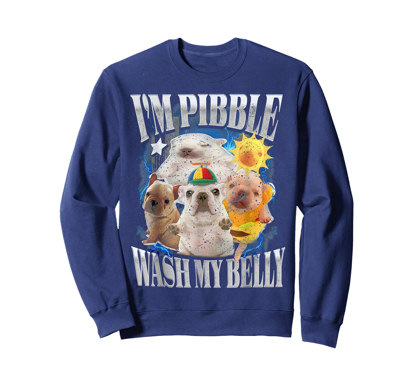 Funny I am Pibble Dog Puppy Wash Clean My Belly Meme T-Shirt