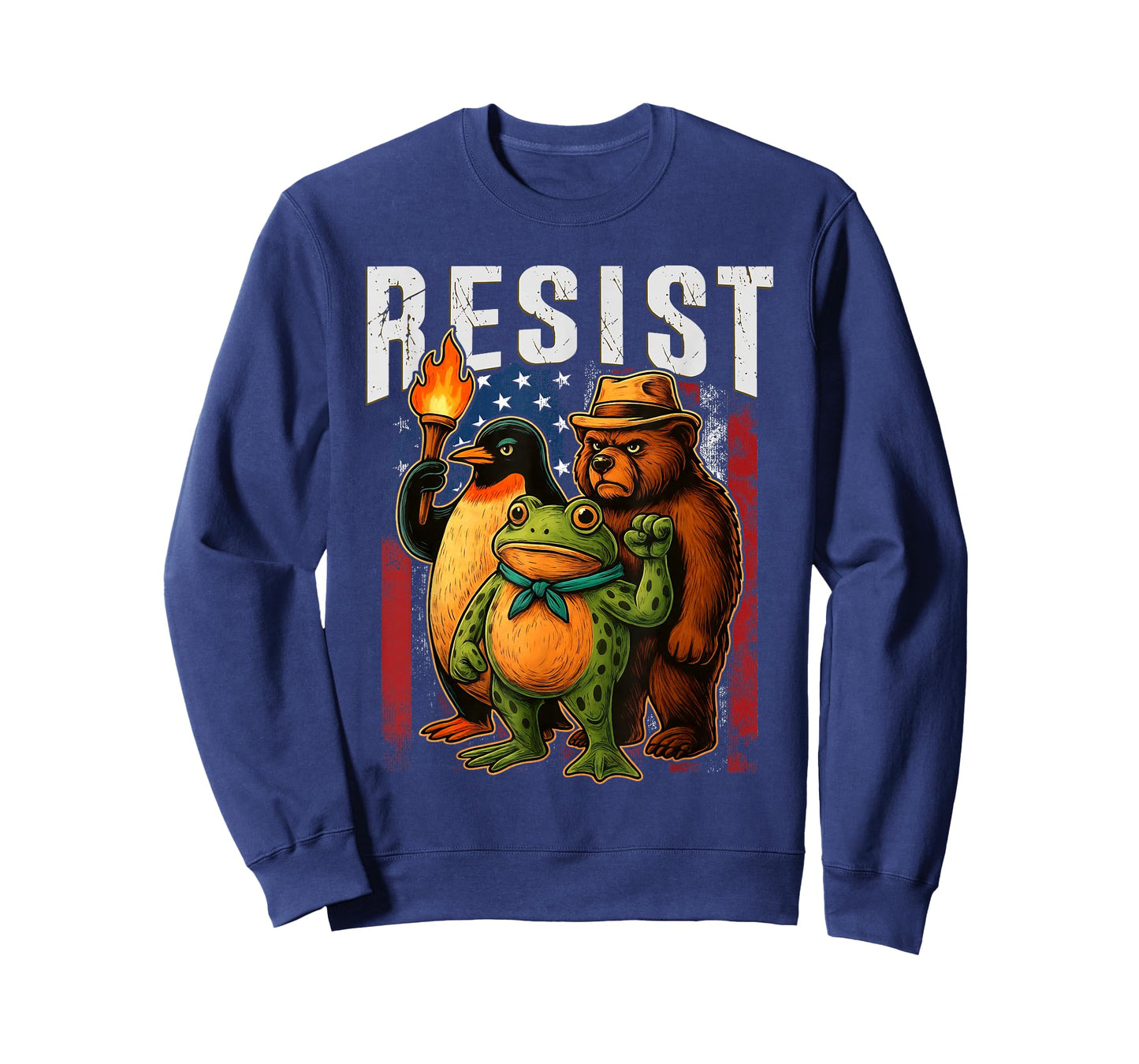 Bear Penguins and Frog Resist Protest Against Tariffs T-Shirt