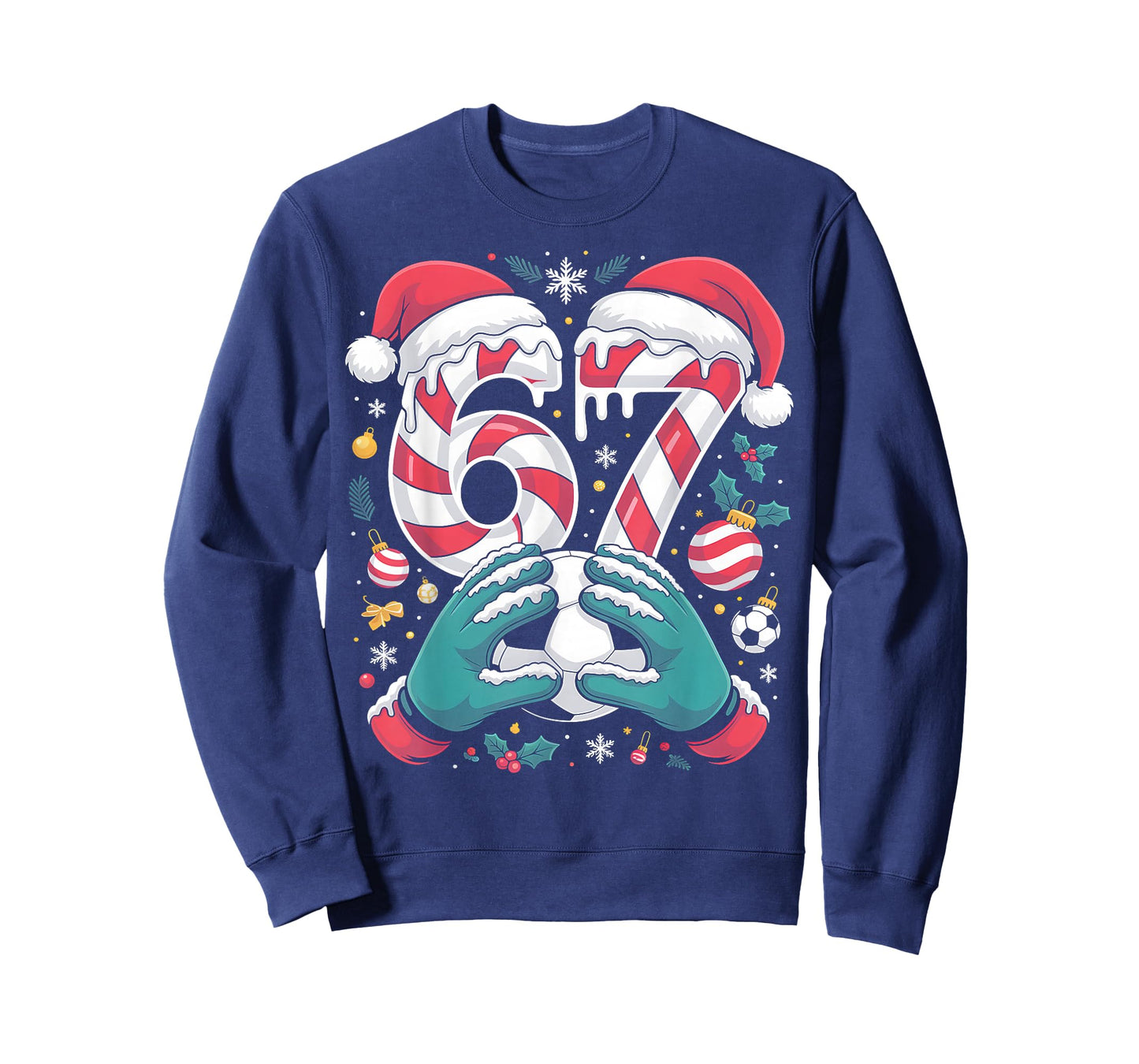 Funny 67 Six Seven Soccer Goalkeeper Funny Meme Christmas T-Shirt