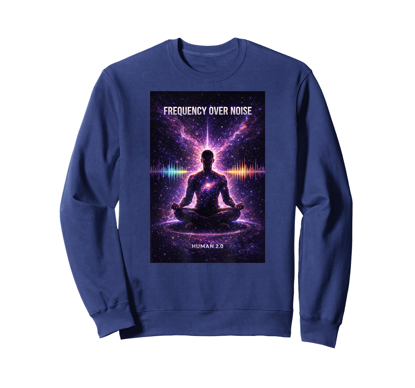Frequency Over Noise Meditation Mindset T-Shirt