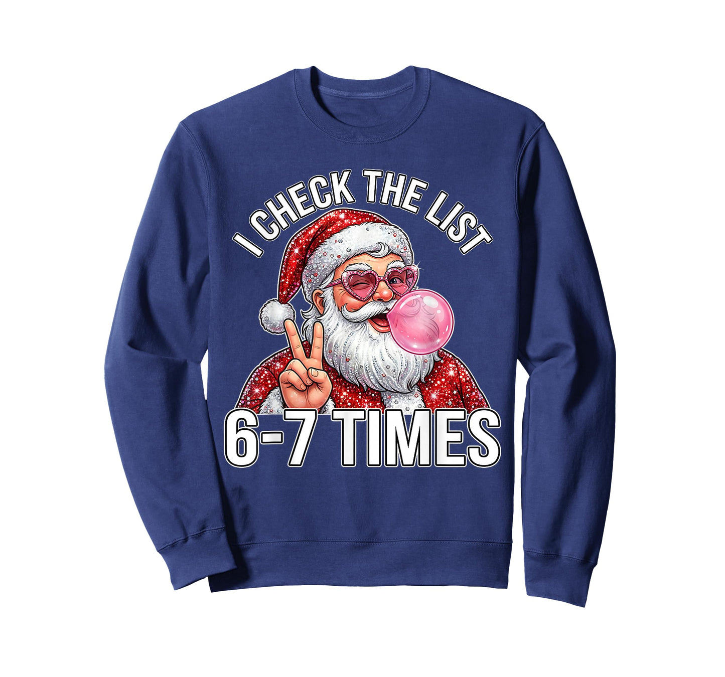 67 Six Seven Funny Christmas 6 7 Santa Meme Men Women Kid T-Shirt