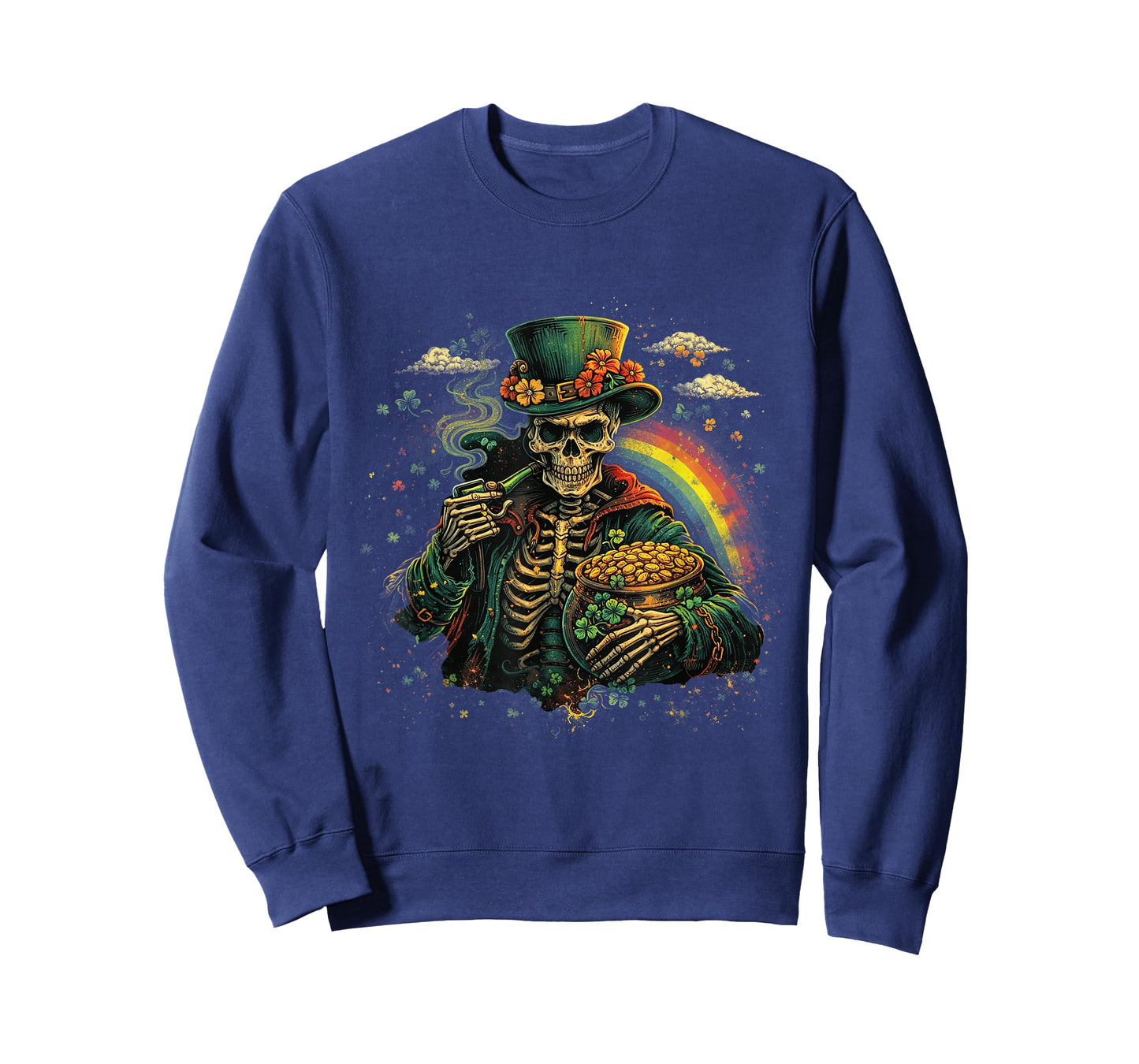 Skull Skeleton - Leprechaun St. Patrick's Day Saint Paddy's T-Shirt