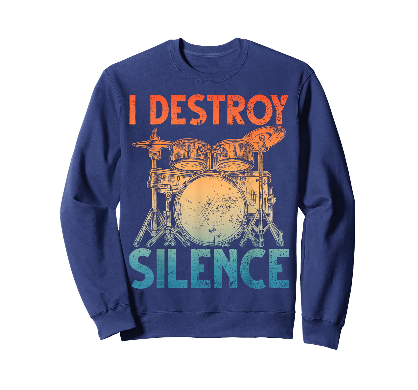 Funny Drumming Art for Men Women Drumline Drum Set Drummer T-Shirt