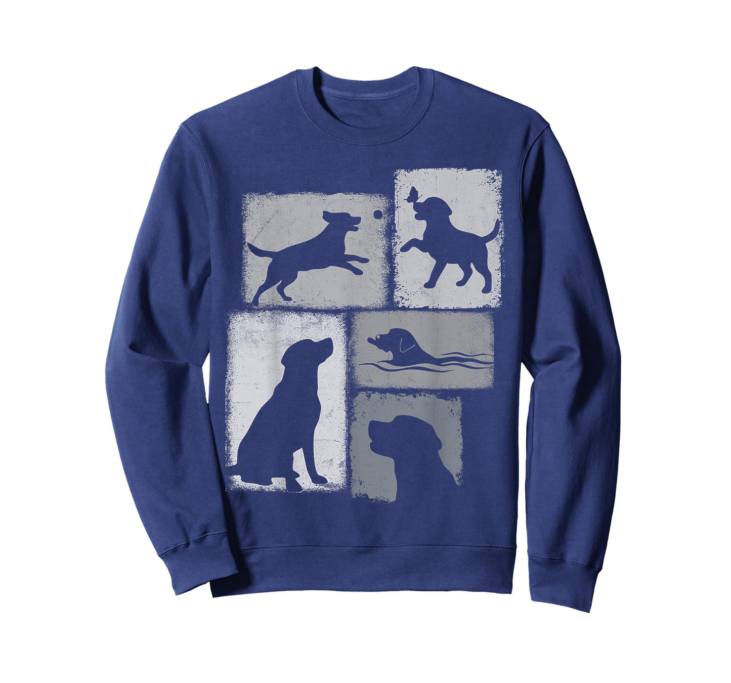 Labrador Vintage Collage Retriever Lab Dad Mom Dog Lover T-Shirt