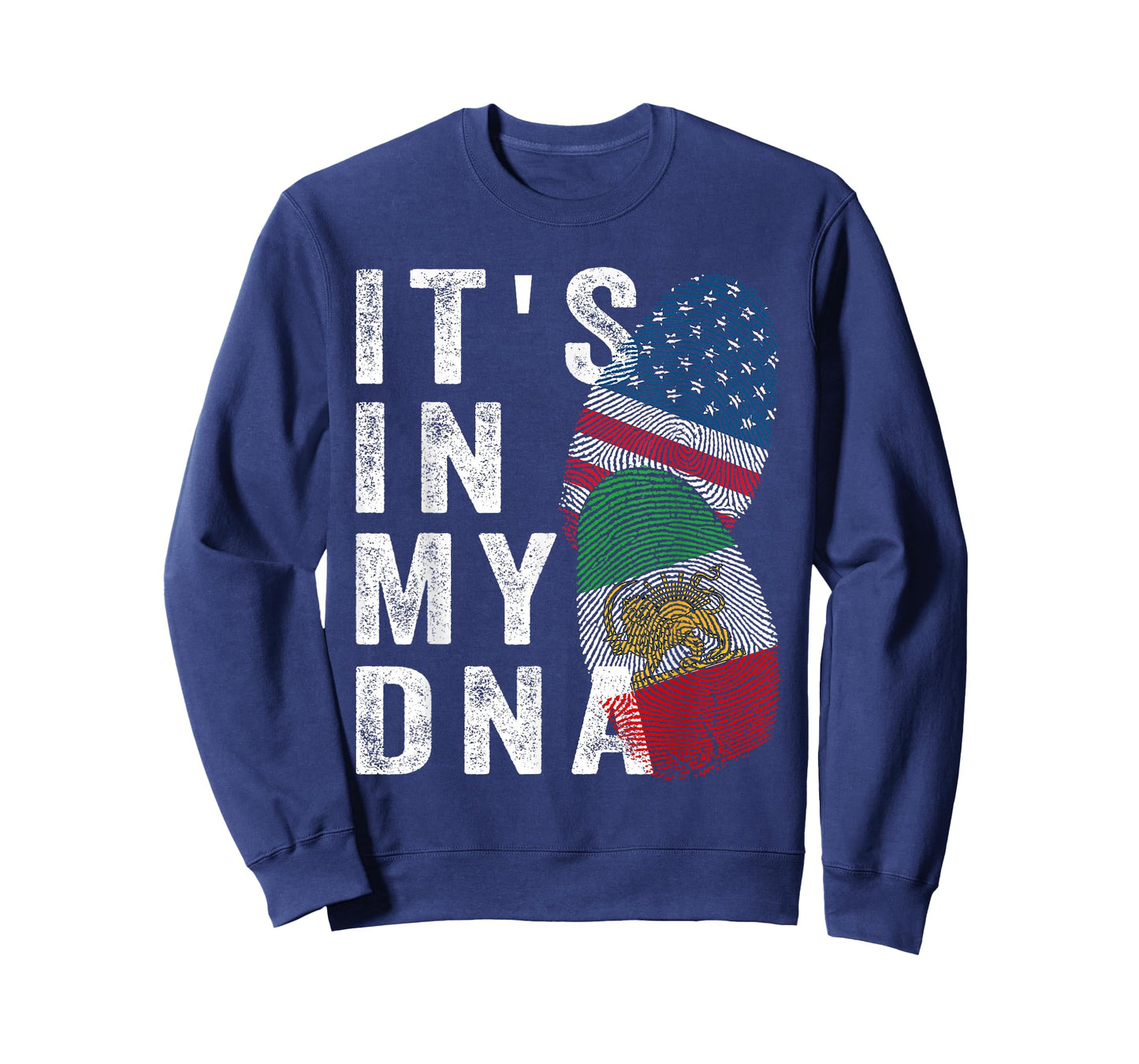 Iran Lion Sun Flag,Iran Flag,USA Flag,It's in My DNA T-Shirt