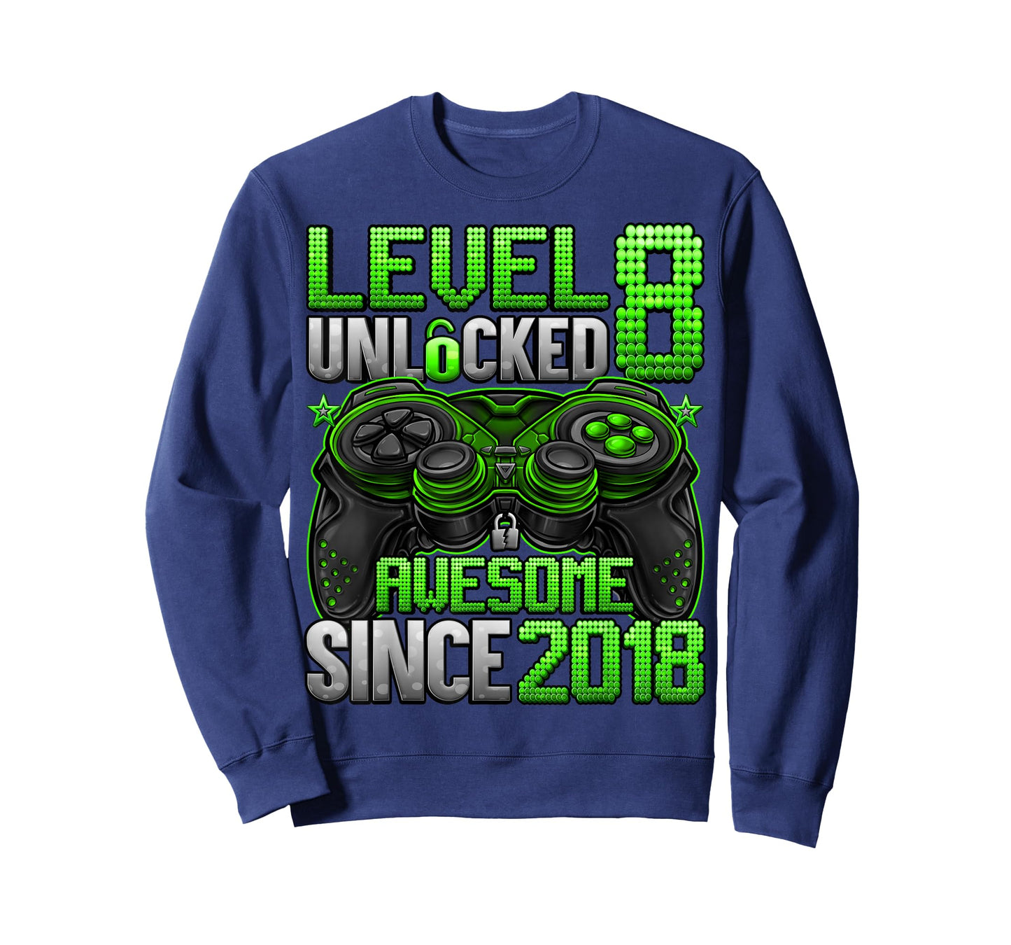 Level 8 Unlocked 8 Year Old Gifts for Boys 8th Birthday Boy T-Shirt