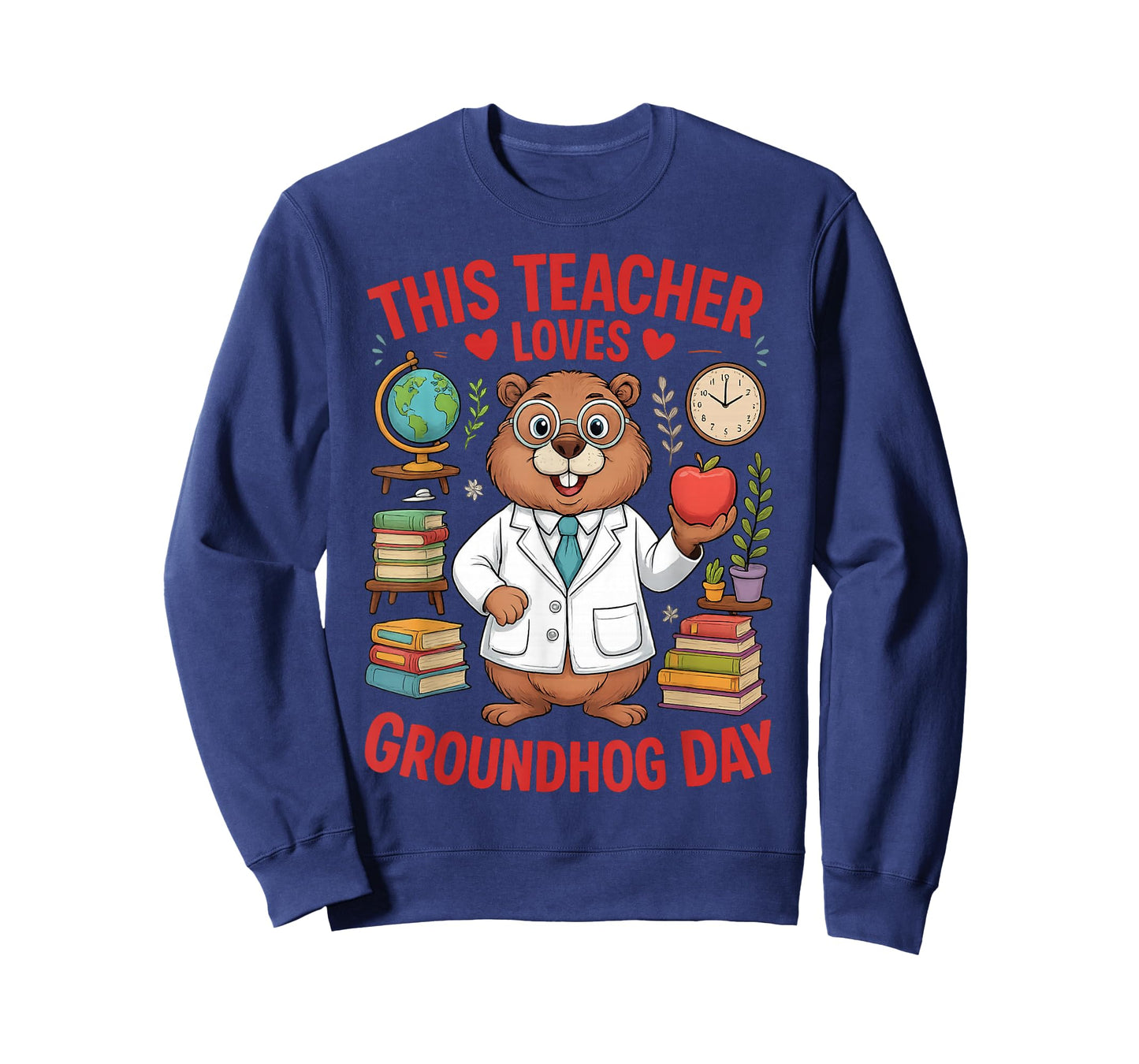 This Teacher Loves Groundhog Day Funny Teacher Quote T-Shirt