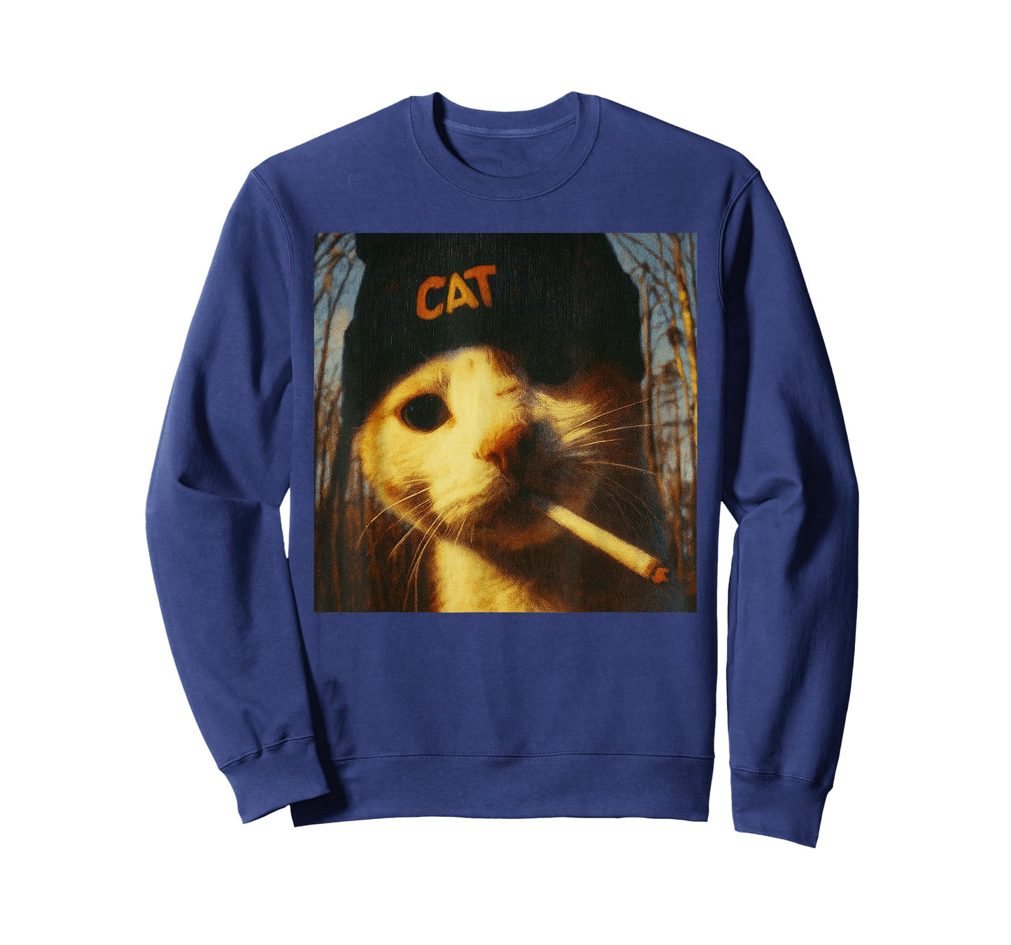 Funny Smoking Cat, Cigarette Kitty Gen Z Meme, Cat Lover T-Shirt