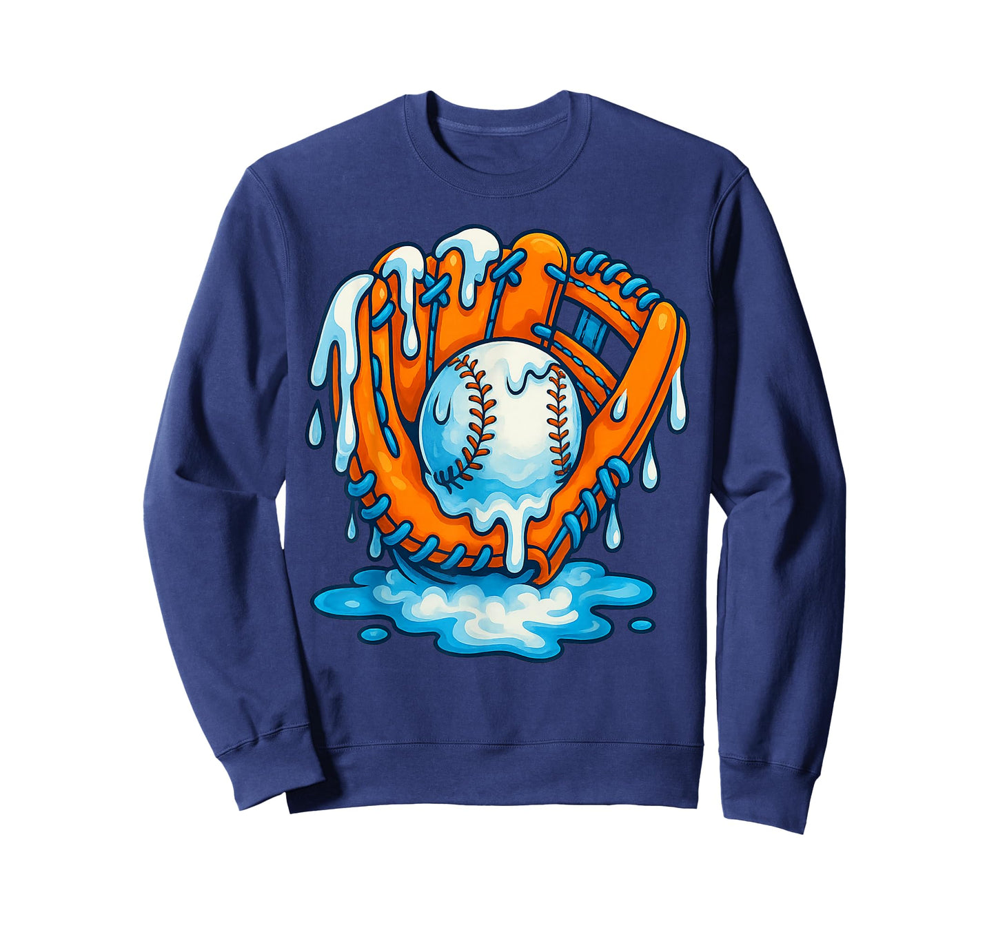 Baseball Drip Team for Boys and Girls Ice Cream Cool T-Shirt