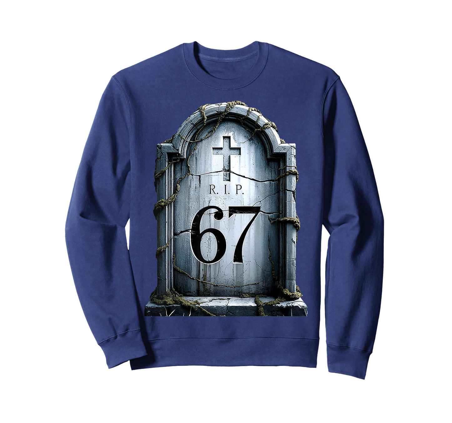 Six Seven Gravestone 67 RIP Tombstone Halloween T-Shirt