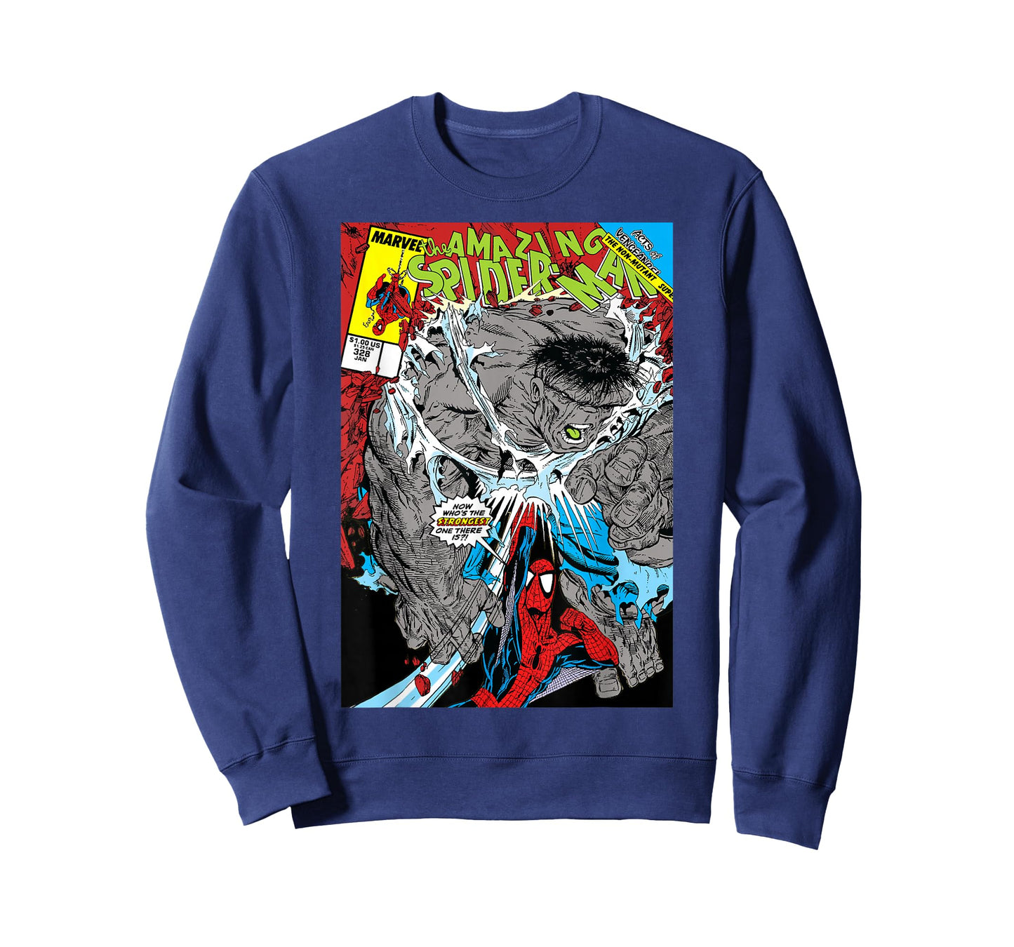 Marvel Comics Spider-Man vs. Hulk Action-Packed Artwork T-Shirt