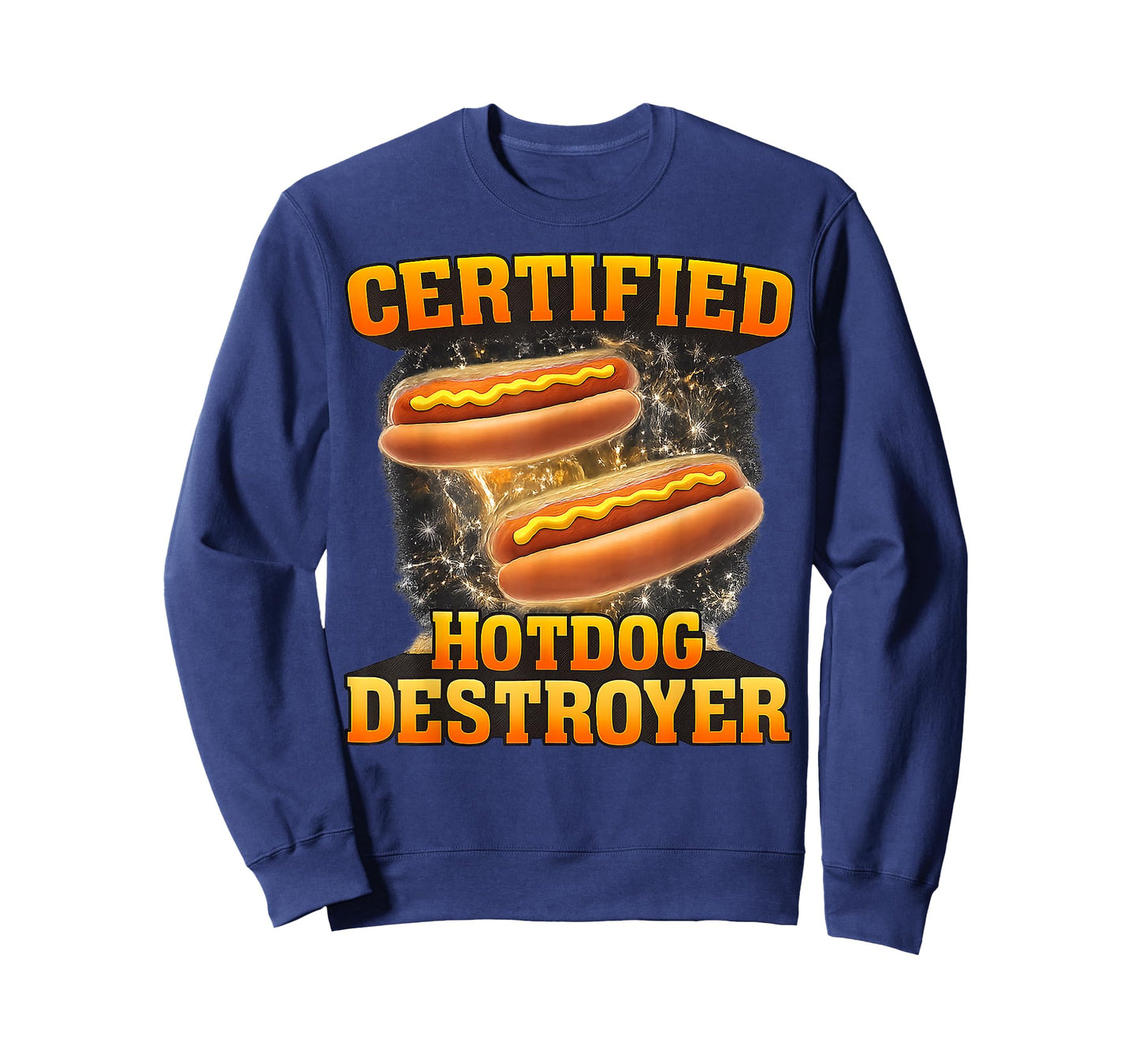 Certified Hotdog Destroyer Funny Food Lover Men Women Kid T-Shirt
