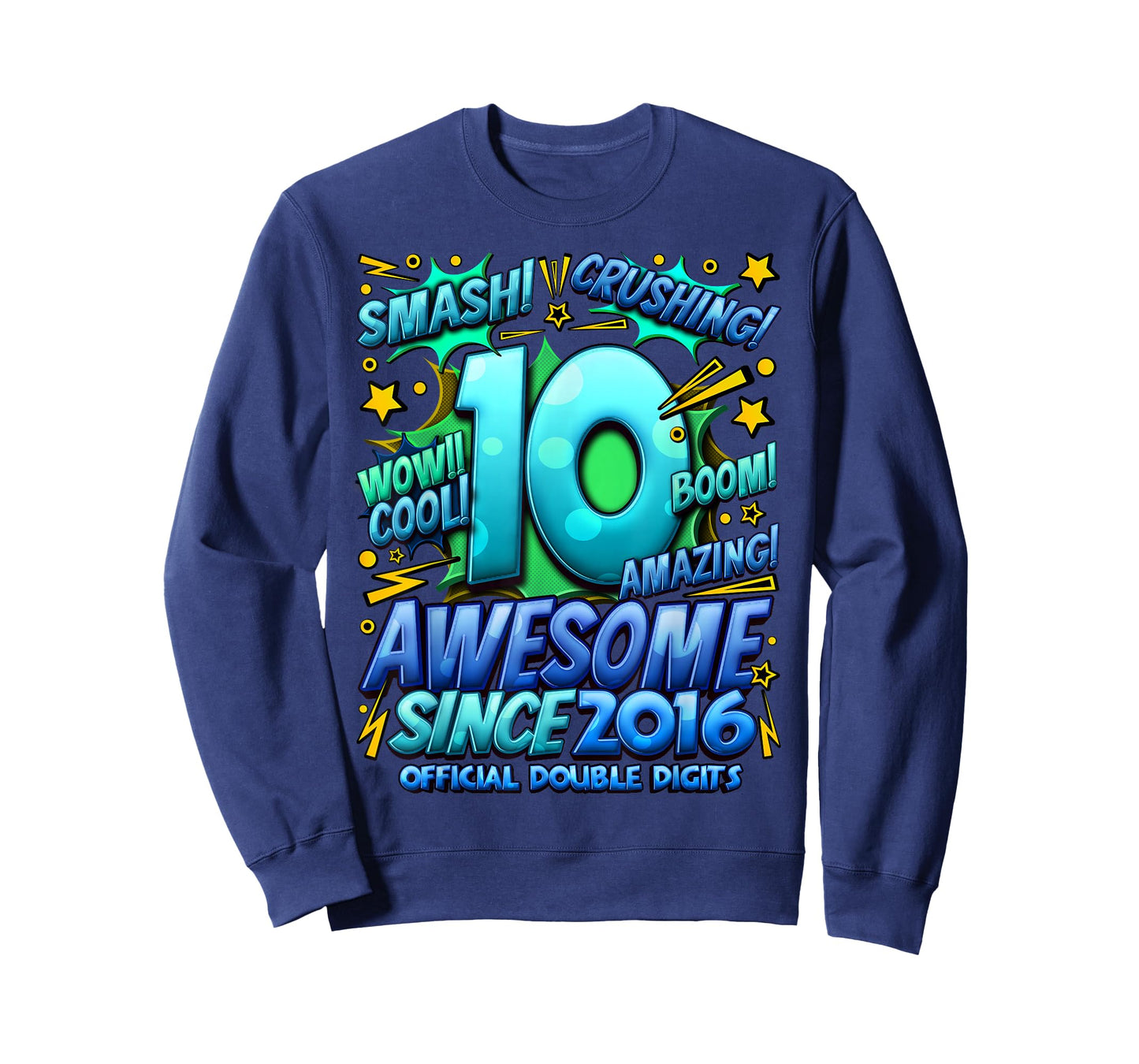 Official Double Digits 10 Year Old Boys 10th Birthday Boy T-Shirt
