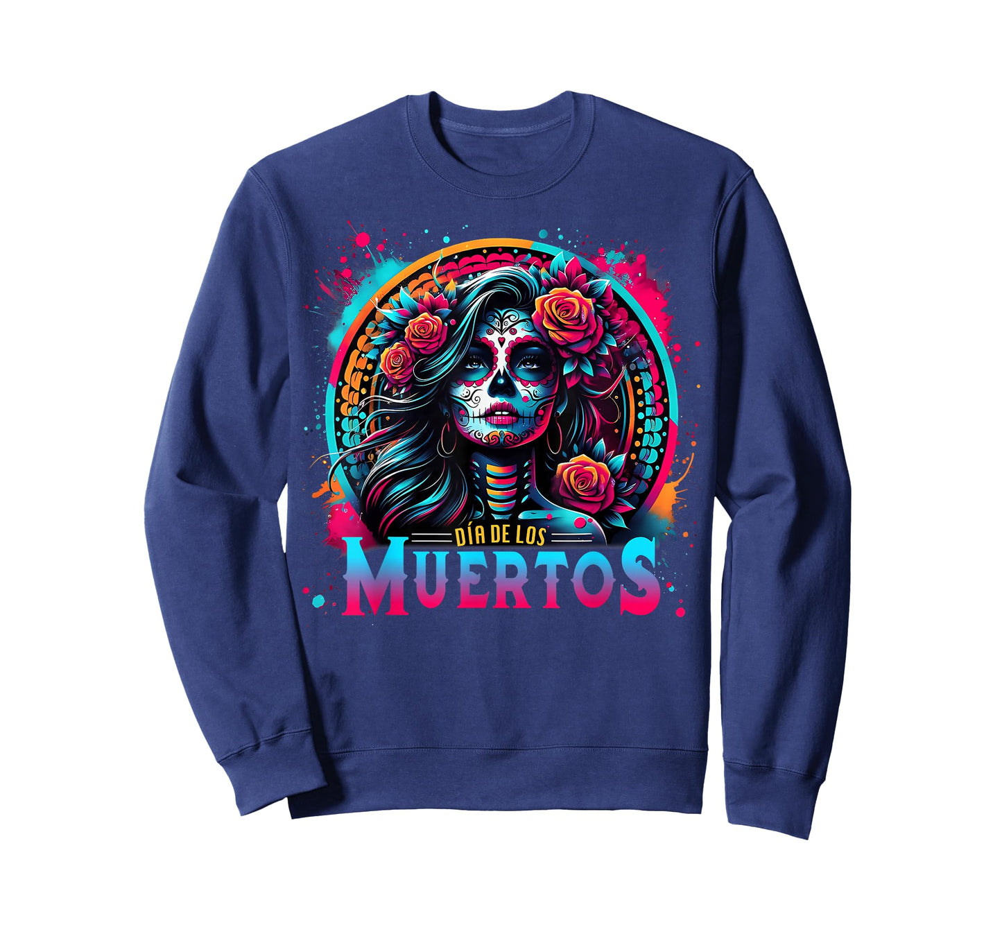 Dia De Los Muertos La Catrina Day of The Dead Sugar Skull T-Shirt