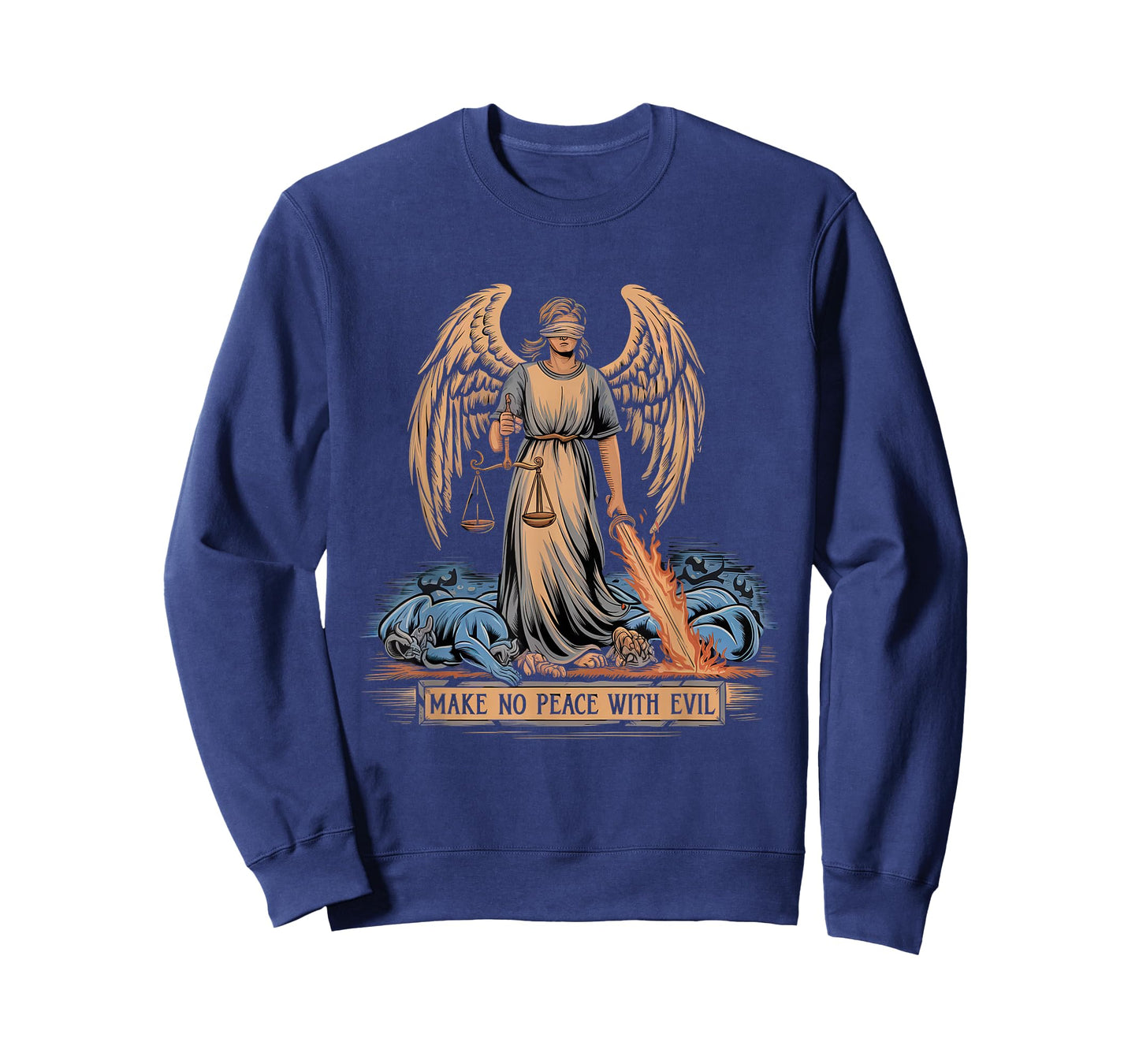 Make No Peace with Evil Tshirt Archangel Michael Jesus God T-Shirt