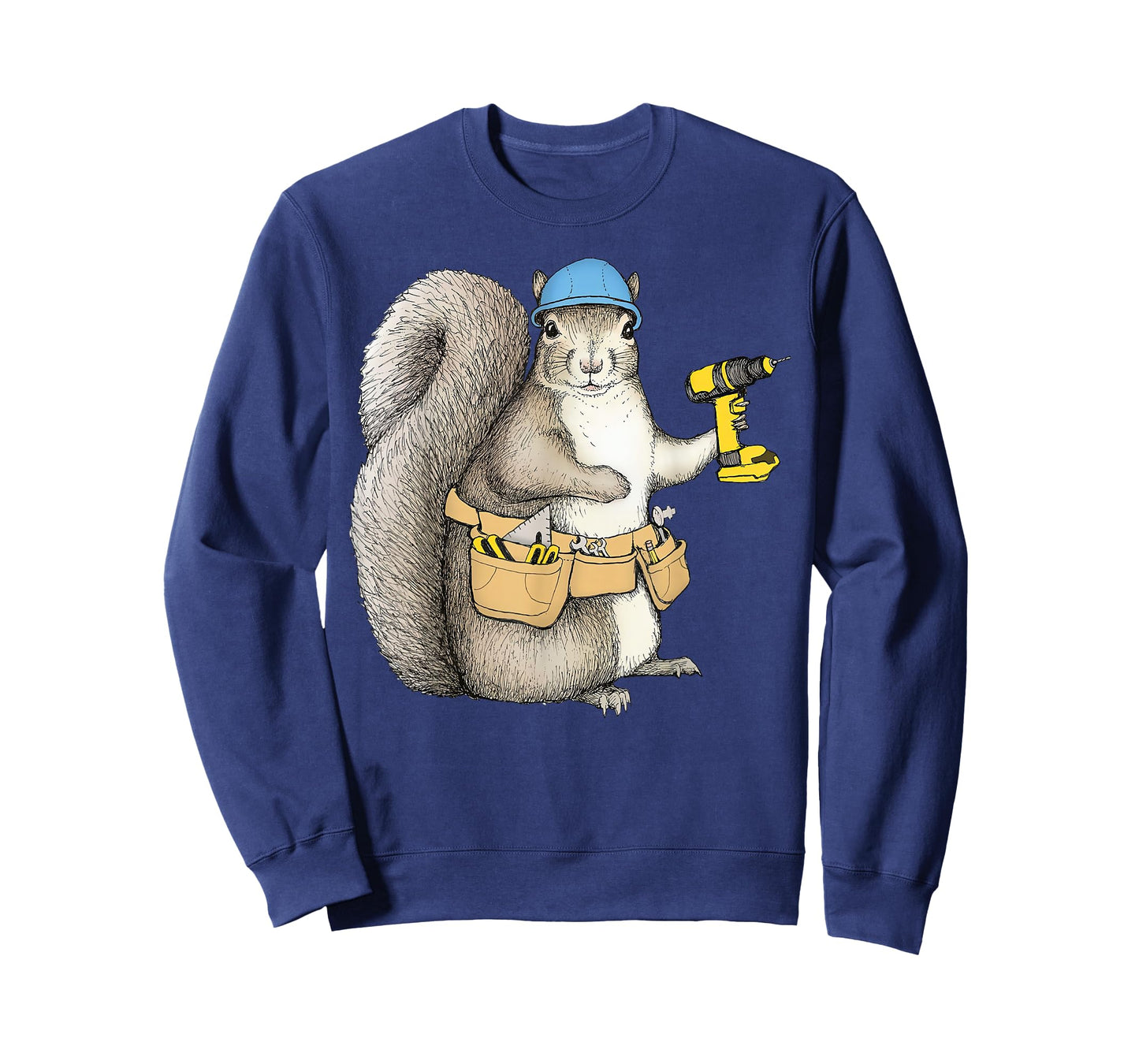 Handywoman Squirrel Animal Handyman Carpenters Construction T-Shirt
