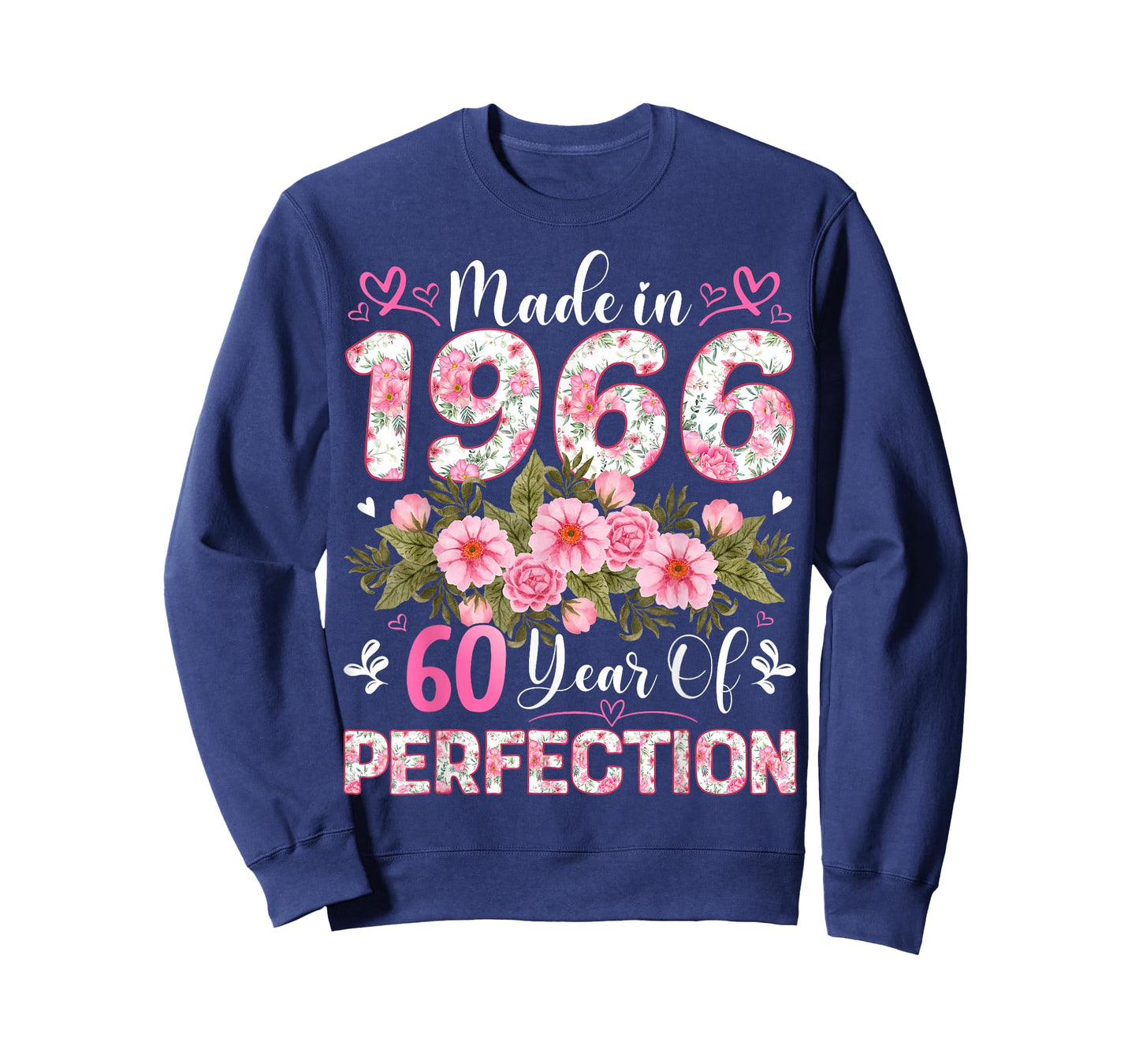 60 Year Old Made in 1966 Floral 60th Birthday Women T-Shirt