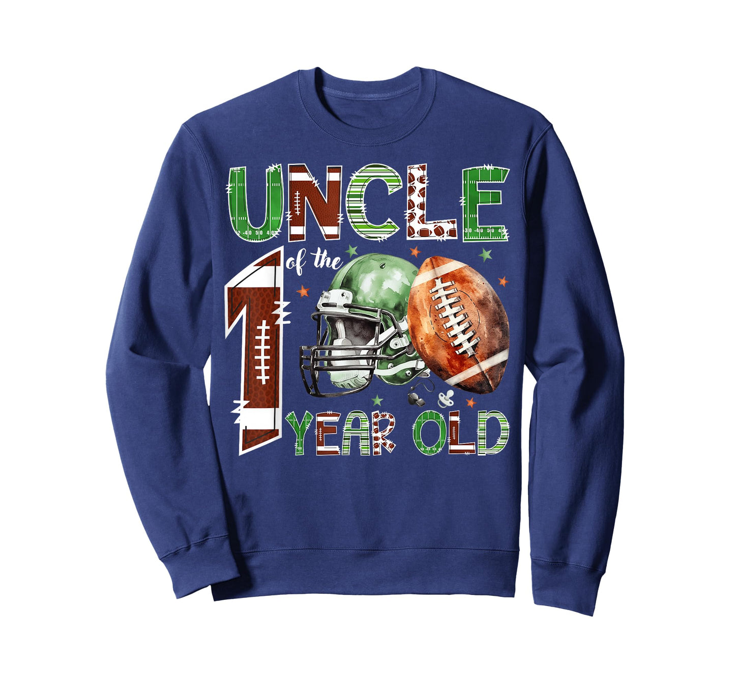 Uncle of The 1 Year Old Football Lover 1st Birthday Boy T-Shirt