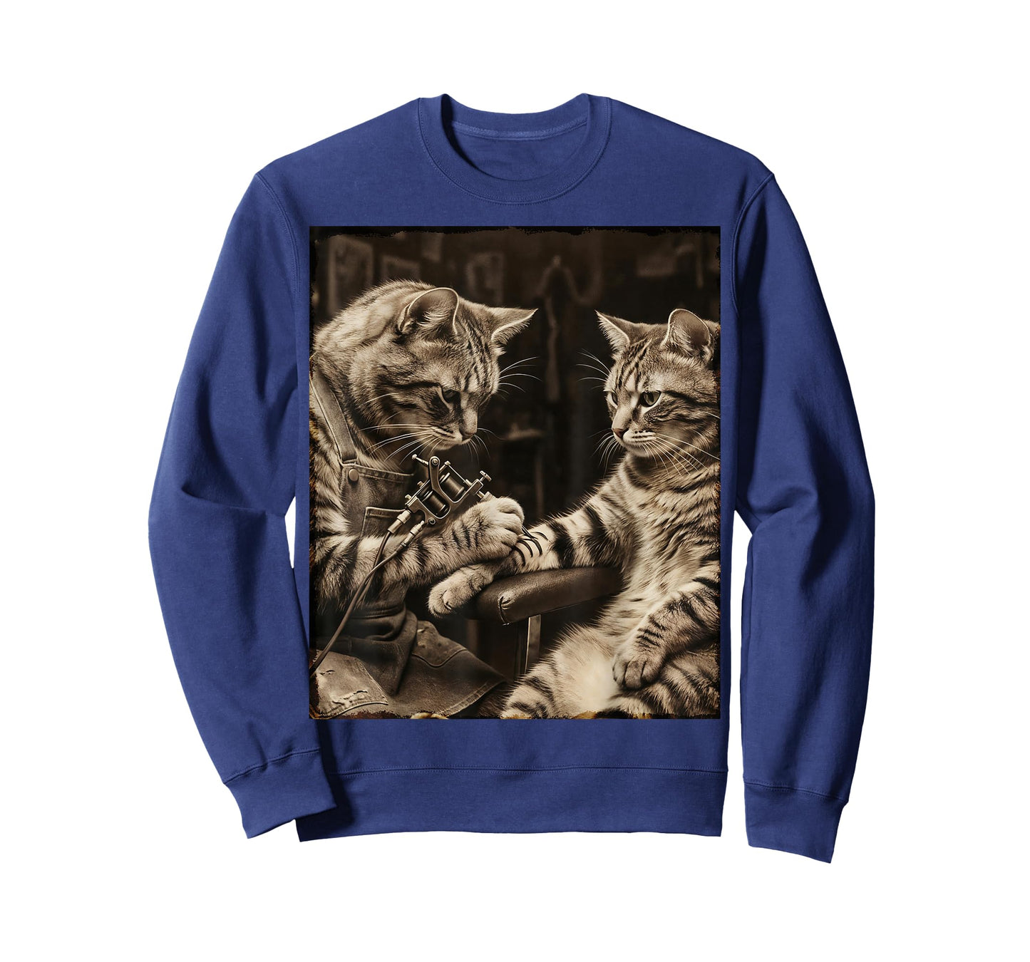 Cat Tattooing Cat Funny Meme Inked Kitty Humor Tattoo Artist T-Shirt