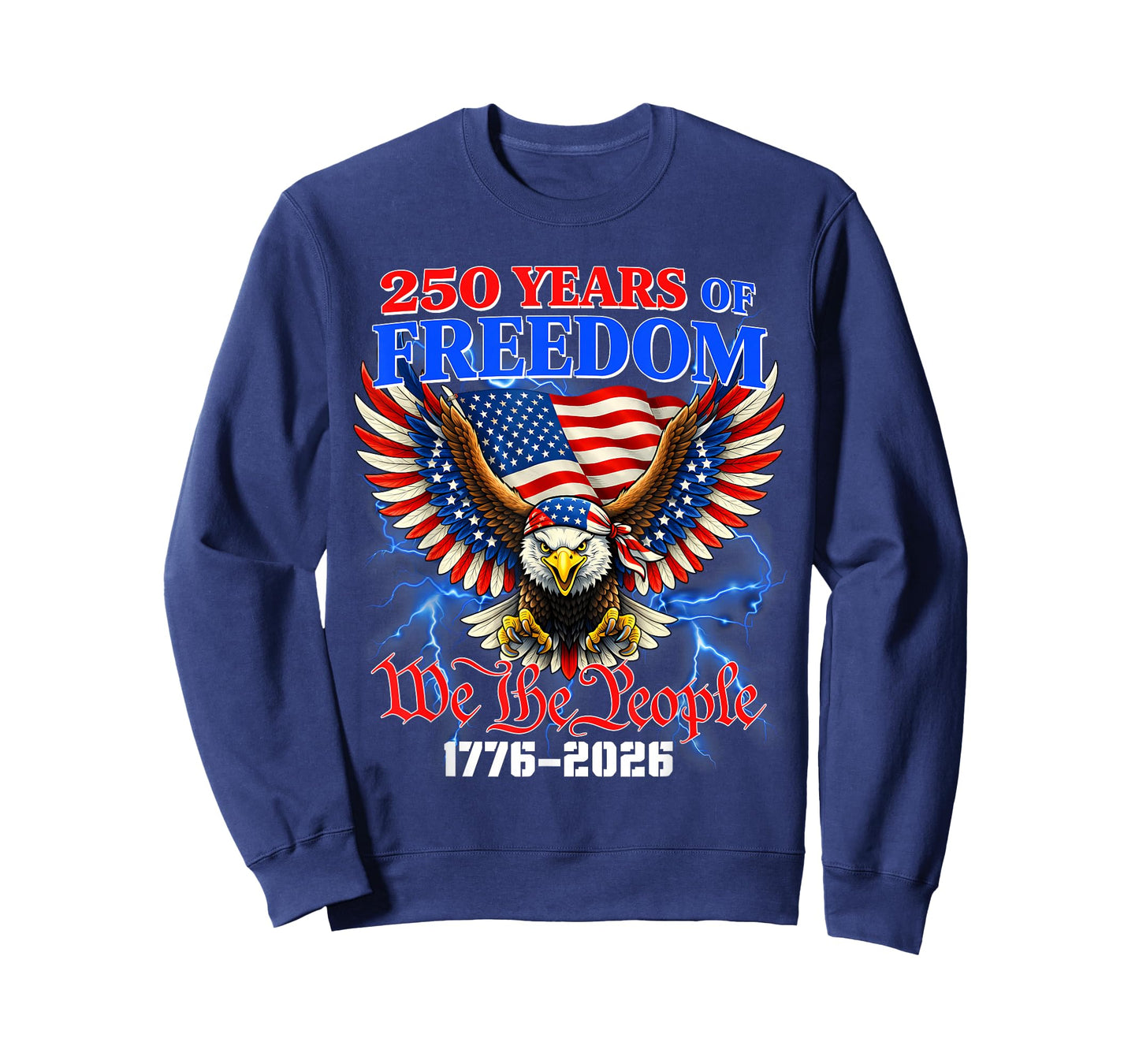 Flag Vintage 250 Years American 1776 2026 250th USA Birthday T-Shirt