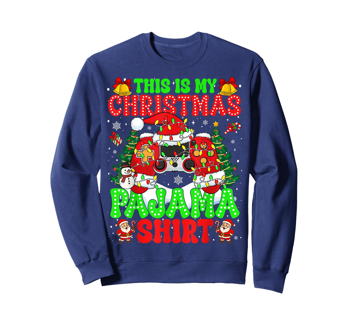 This is My Christmas Pajama Video Game Gamer Men Boy Kid T-Shirt