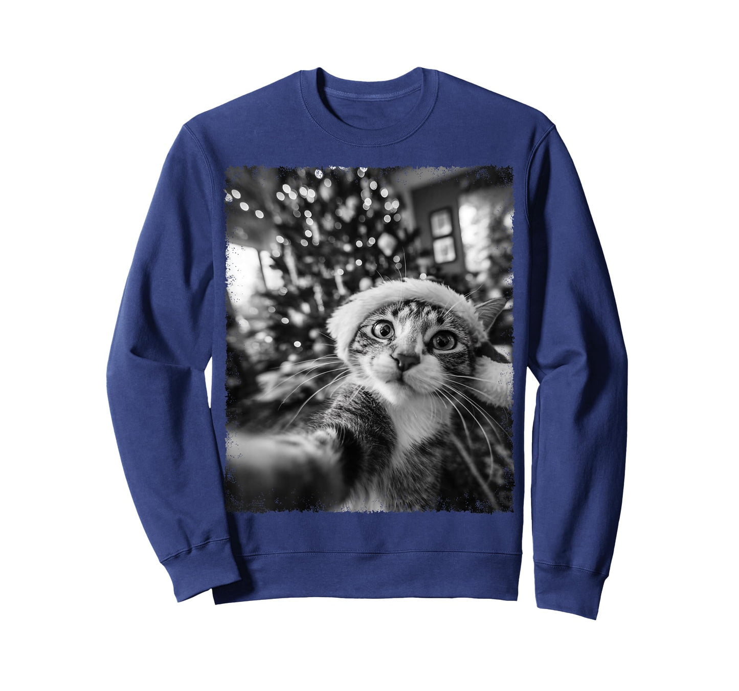 Funny Selfie Christmas Cat Tree T-Shirt