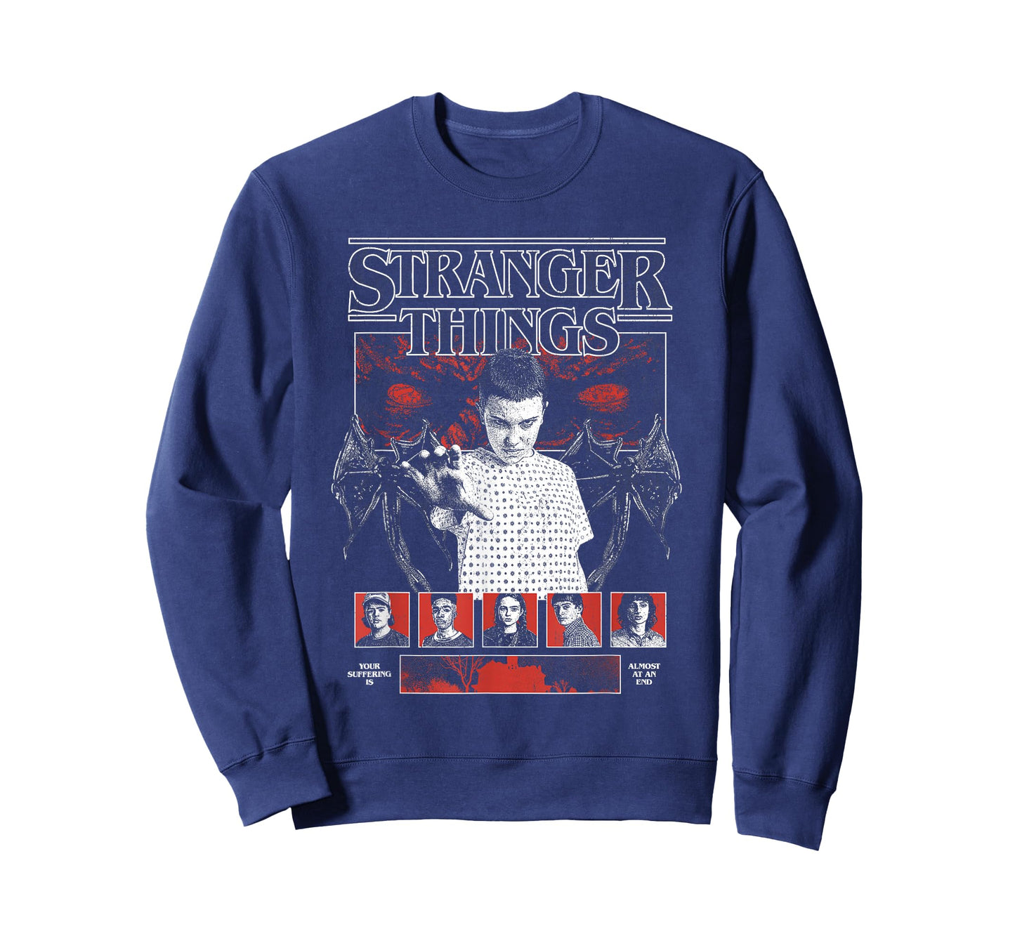 Stranger Things Eleven and Main Cast Collage T-Shirt