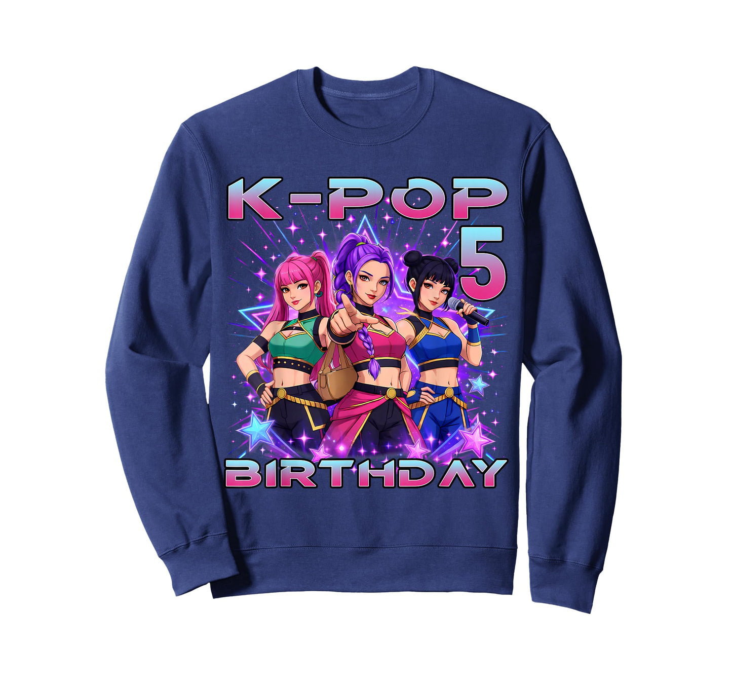 5th Birthday K-pop 5 Year Old Korean Music Birthday Kpop T-Shirt