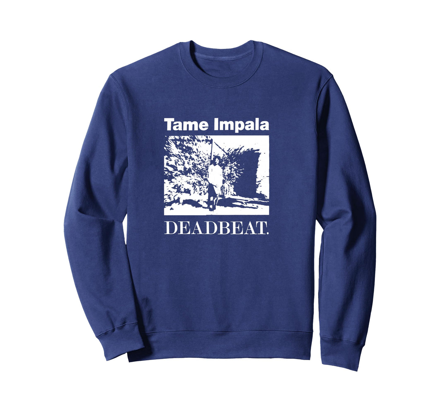 Tame Impala Deadbeat White Outline Pullover Hoodie