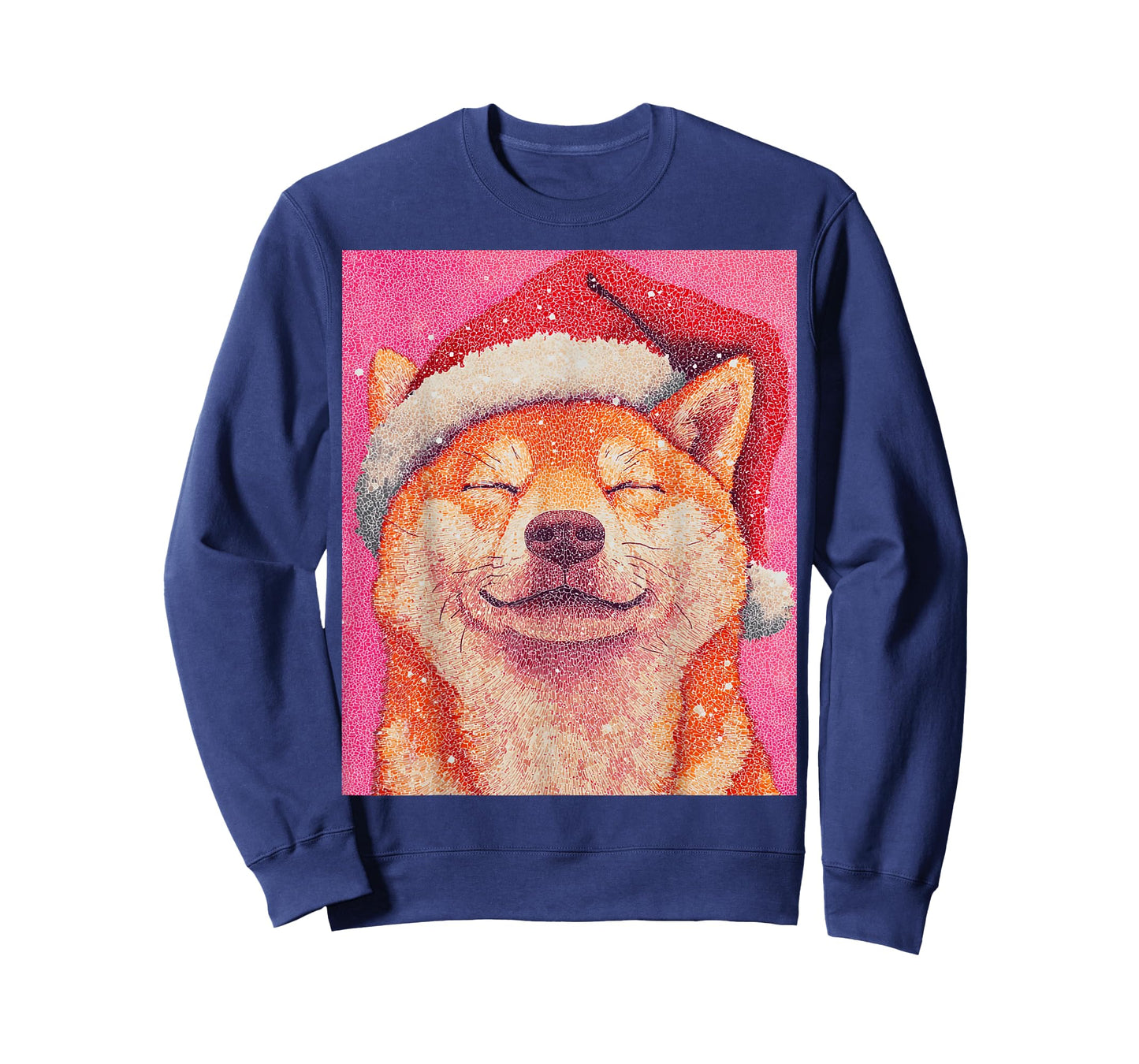 Shiba Inu Pink Dog Christmas T-Shirt