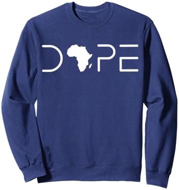 Dope Melanin African American Black History Month Sweatshirt - Sweatshirt | Navy