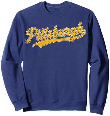 Retro Pittsburgh Throwback Classic Pittsburgh Sweatshirt - Sweatshirt | Navy