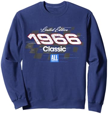 60 Year Old 1966 Classic Car Racing 60th Birthday Race Fan Sweatshirt - Sweatshirt | Navy