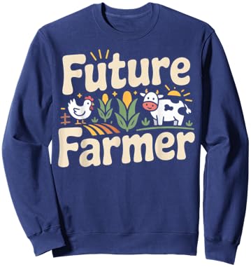 Farming Farmer Tractor Future Farmer Sweatshirt - Sweatshirt | Navy