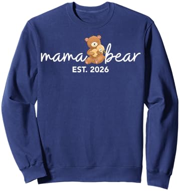 Mother's Day New Mom Baby Announcement Sweatshirt - Sweatshirt | Navy