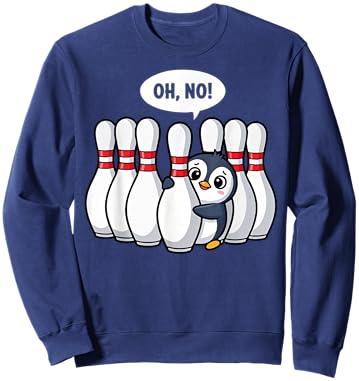Oh No Penguin Bowling Sweatshirt - Sweatshirt | Navy