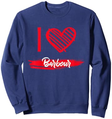 I Love Barbour County I Heart Barbour Sweatshirt - Sweatshirt | Navy