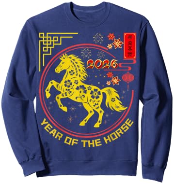 Chinese New Year 2026 Year of The Horse Sweatshirt - Sweatshirt | Navy