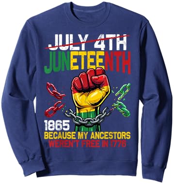 Juneteenth Shirts Black Women Juneteenth African American Sweatshirt - Sweatshirt | Navy