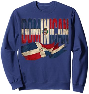 Dominican Republic Flag RD Republica Dominicana Proud Sweatshirt - Sweatshirt | Navy