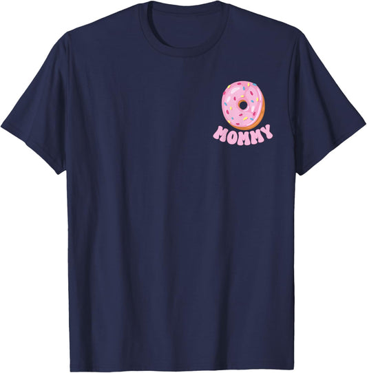 Mommy of The Sweet One First Birthday Matching Family Donut T-Shirt - T-Shirt | Navy